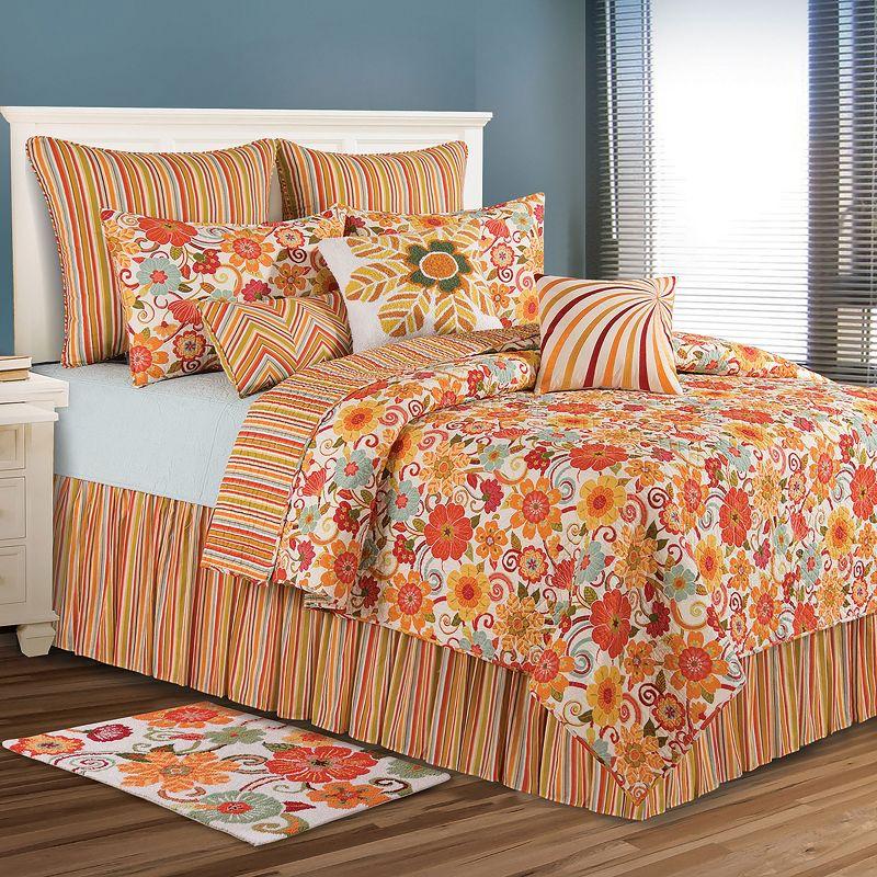 C&F Home Giselle Stripes King Bed Skirt