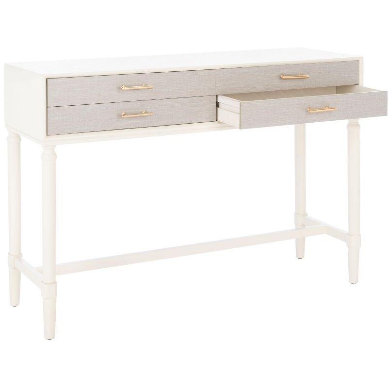 Estella 4 Door Console Table - CNS5732A - White - Safavieh