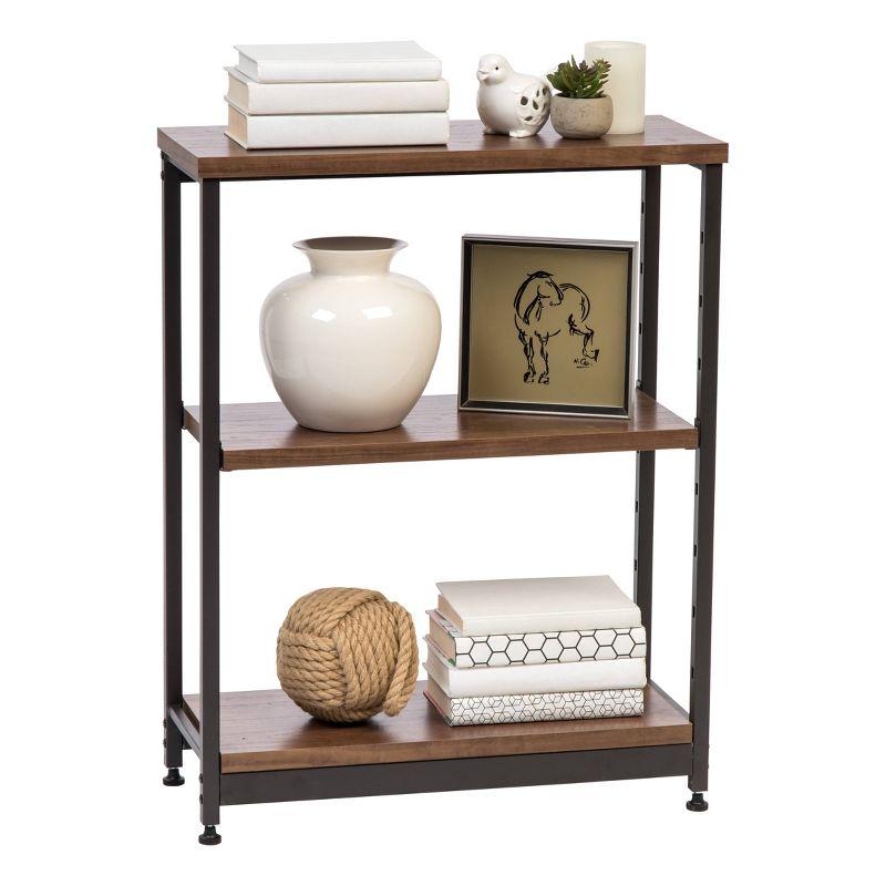 IRIS Wood and Metal Shelf Brown/Black