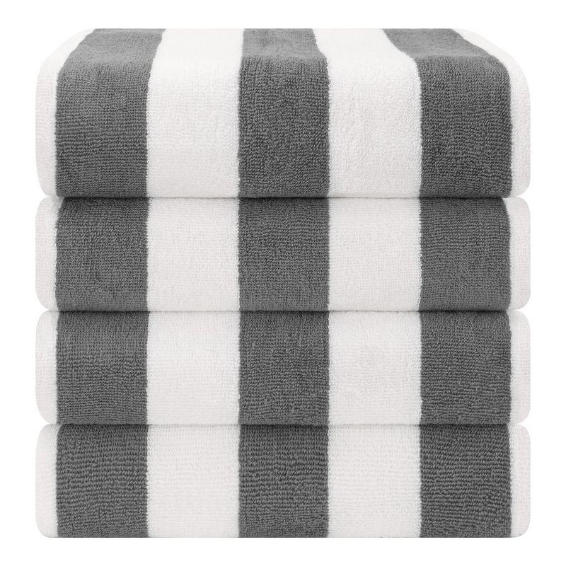 ArkwrightLLC Arkwright Cali Cabana 100% Cotton 30x60 Beach Towel (Pack of 4) (Set of 4)
