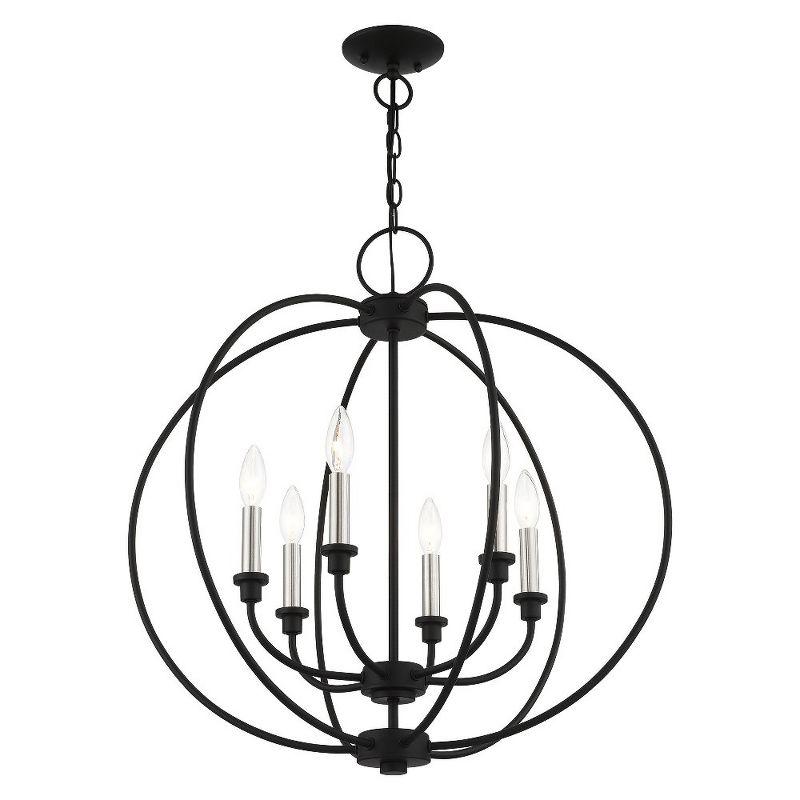 Livex Lighting Milania 6 - Light Chandelier in  Black