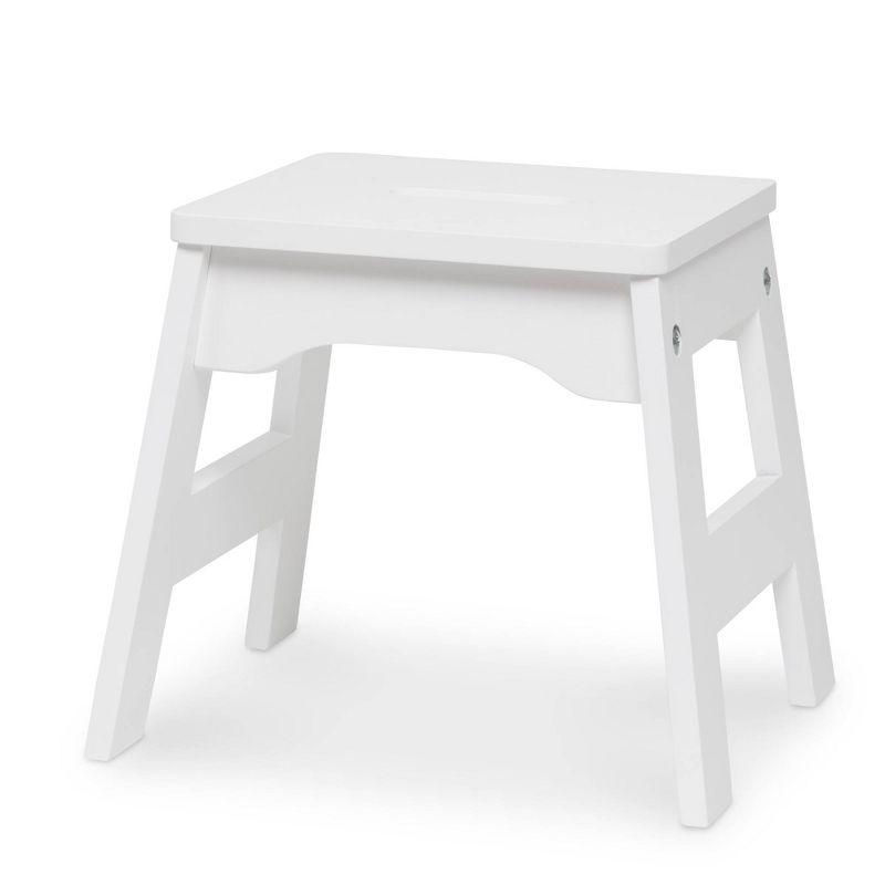 Melissa & Doug Wooden Stools - Set of 2 - White