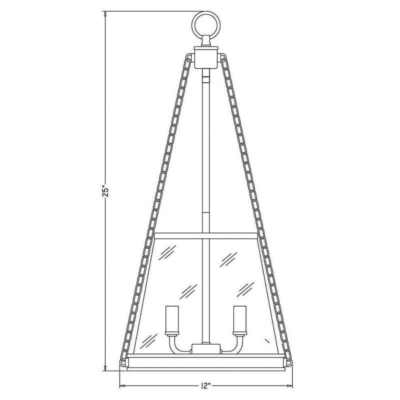 Z-Lite Prescott 3 - Light Pendant in  Rubbed Brass