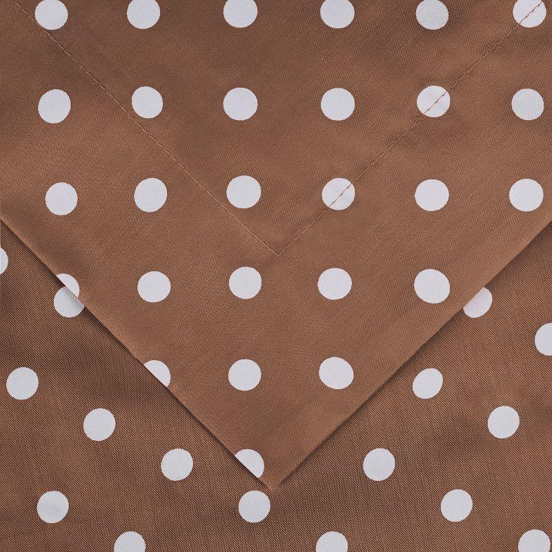 Polka Dot 600 Thread Count Cotton Blend Deep Pocket Bed Sheet Set, Twin, Taupe - Blue Nile Mills