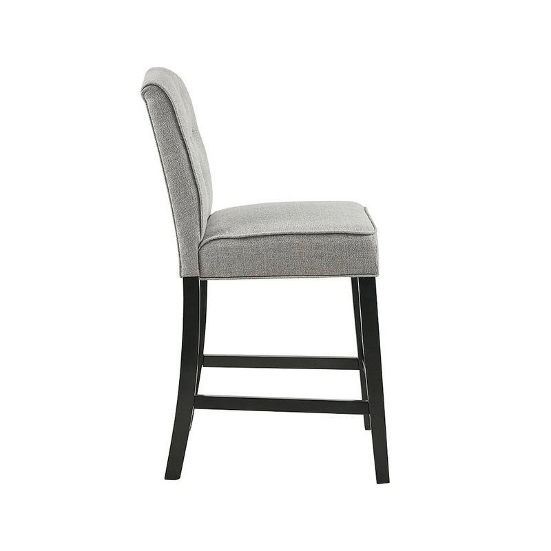 Khloe Tufted Counter Height Barstool Light Gray - Madison Park
