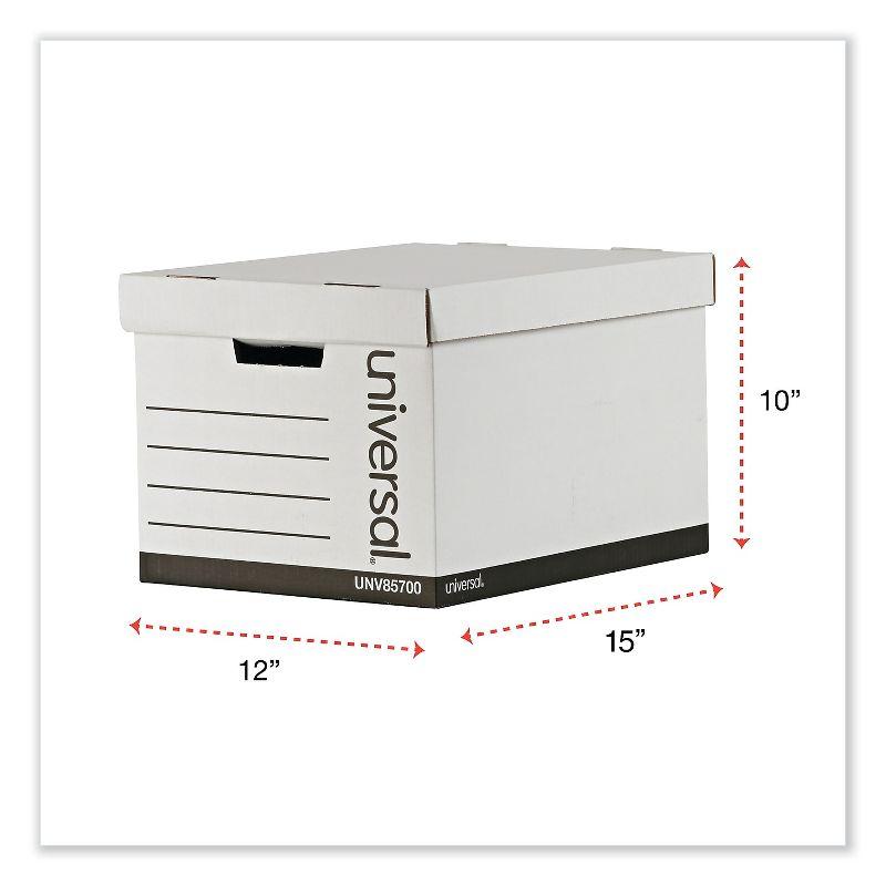 Extra-Strength Storage Box with Lid, 12/Carton