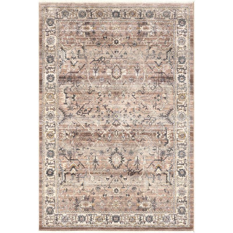 Sorsha Rust Persian Traditional Fringe 4' x 6' Area Rug