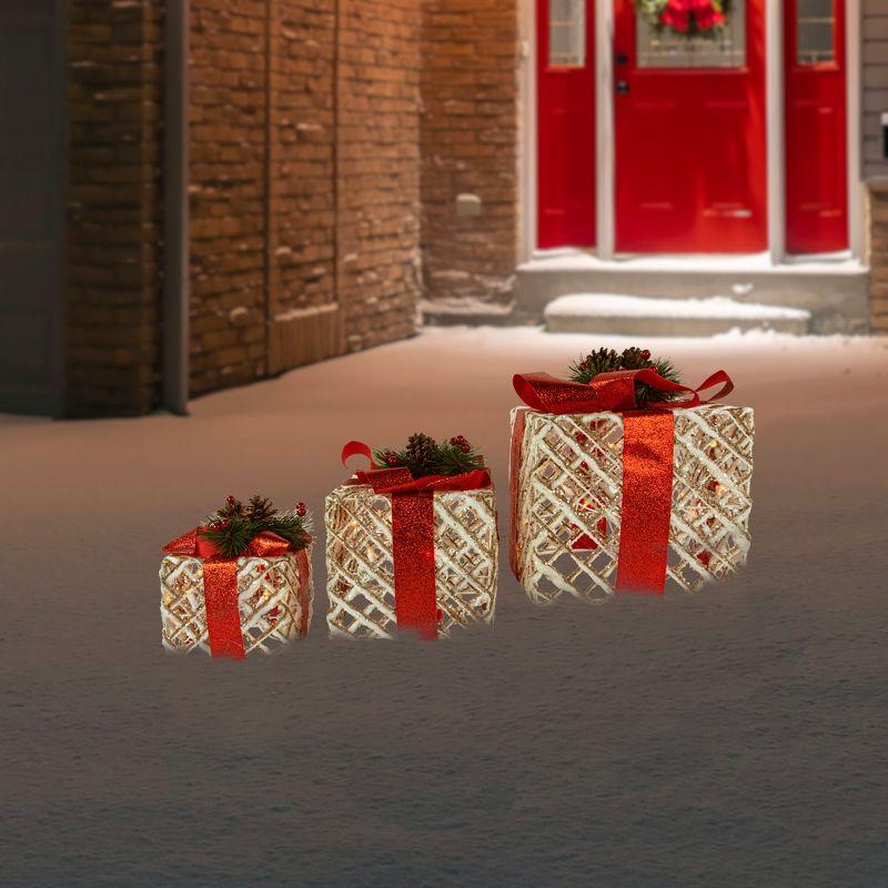 Northlight Seasonal 3 Piece Christmas Gift Box