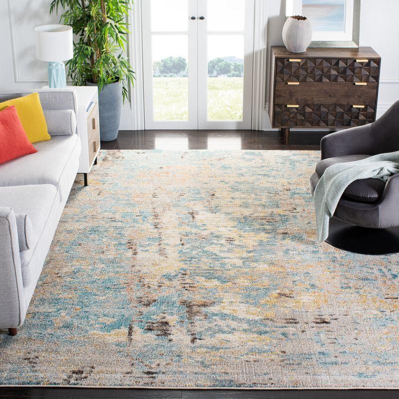 Madison MAD457 Power Loomed Indoor Area Rug - Grey/Blue - 9'x12' - Safavieh