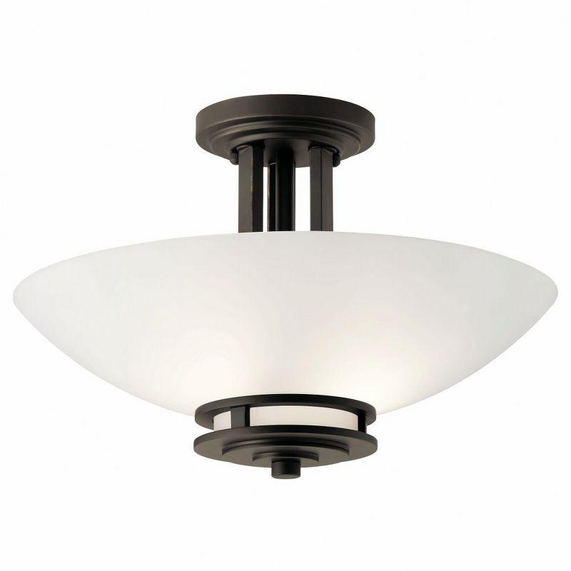 Hendrik Glass Semi Flush Mount