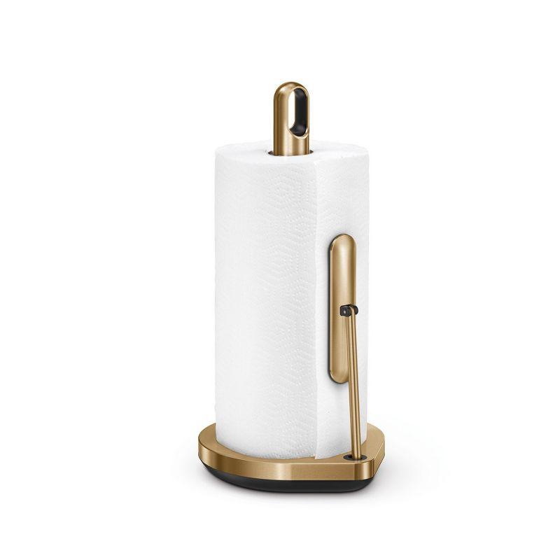 Brass Stainless Steel Tension Arm Paper Towel Holder