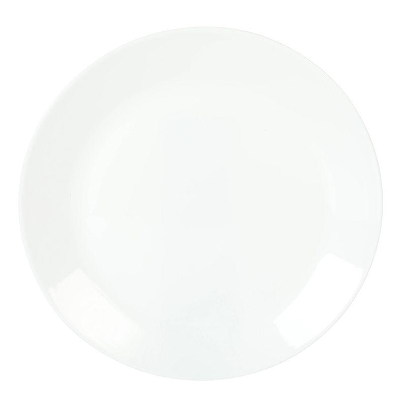 Martha Stewart Opalton 18 Piece Chip and Break Resistant Opal Glass Dinnerware Set