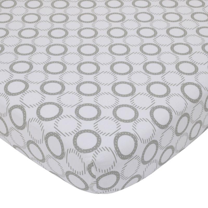 NoJo The Dreamer Pink and Grey Elephant 8 Piece Nursery Crib Bedding Set