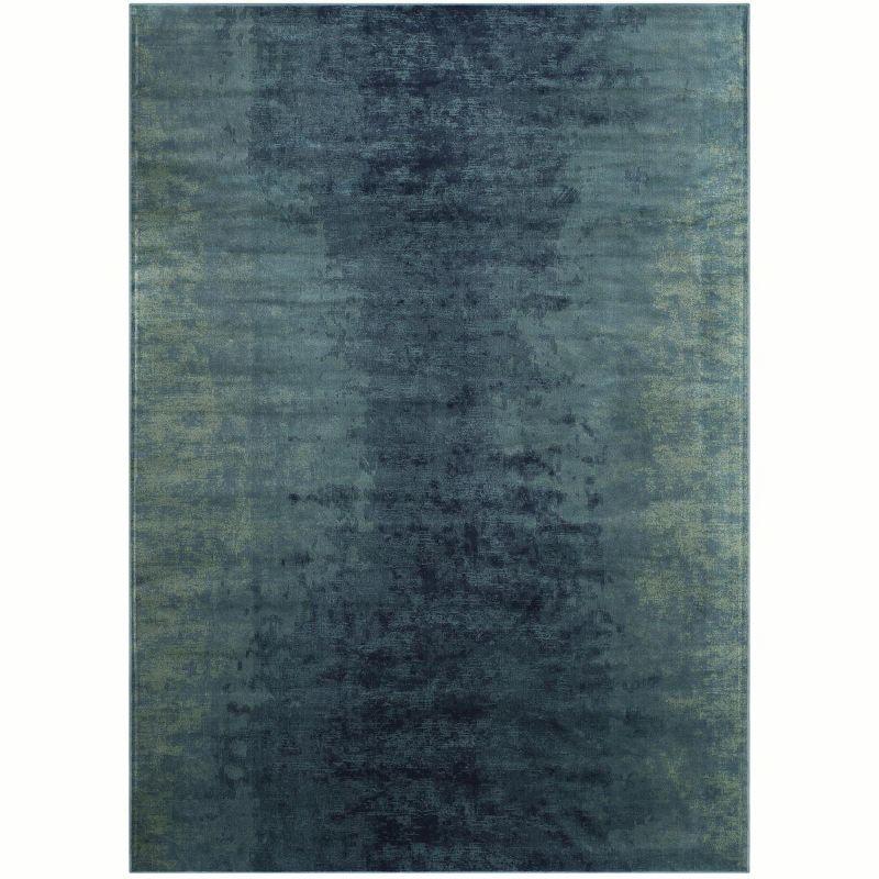 Vintage VTG125 Power Loomed Indoor Skid-Resistant Area Rug - Turquoise/Multi - 6'7"x9'2" - Safavieh