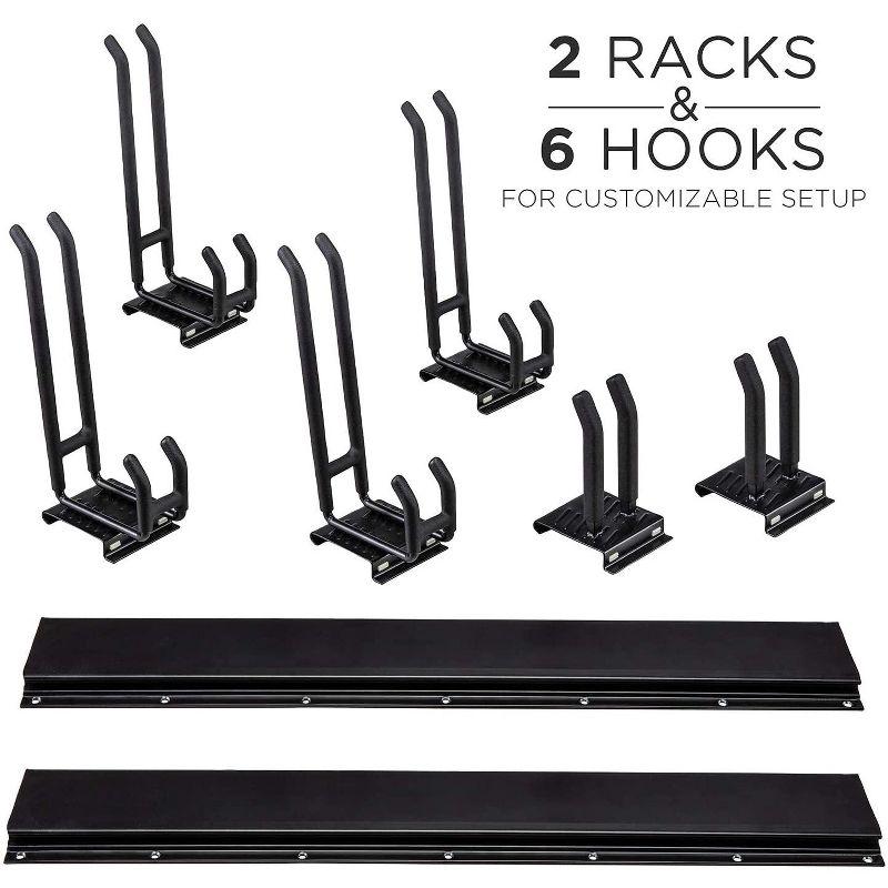 RightHand Garage Tool Storage Rack, 8 Piece Organizer Wall Mount