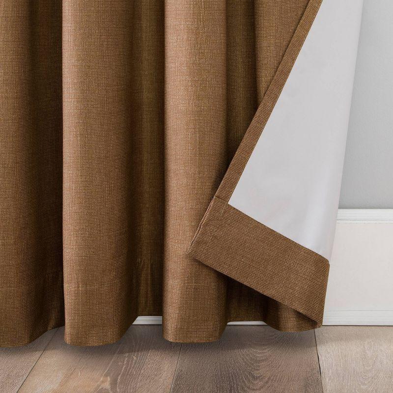 Pecan Thermal Insulated Blackout Grommet Curtain Panel