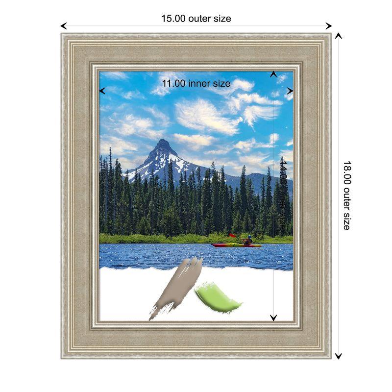 Amanti Art Mezzo Silver Wood Picture Frame