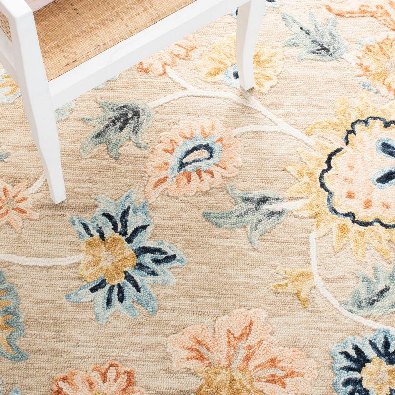 Metro MET103 Hand Tufted Indoor Area Rug - Beige/Blue - 5'x8' - Safavieh