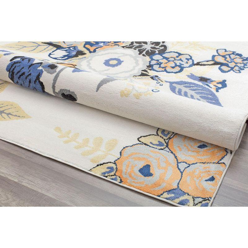 Rugs America Hanna Floral Transitional Area Rug