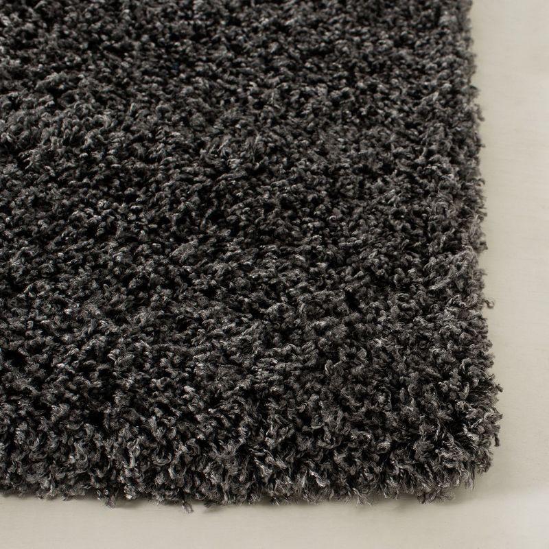 Laguna Shag SGL303 Power Loomed Indoor Area Rug - Dark Grey - 4'x6' - Safavieh.