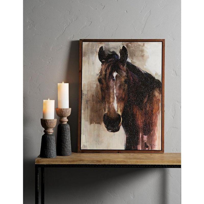 Melrose Framed Horse Canvas Wall Art 31.5"H