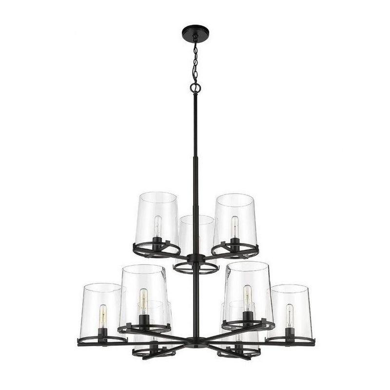 Z-Lite Callista 9 - Light Chandelier in  Matte Black