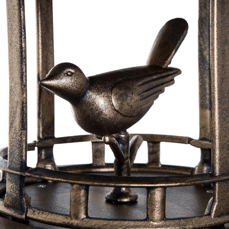 Antique Bronze 3-in-1 Bird Bath Feeder Planter