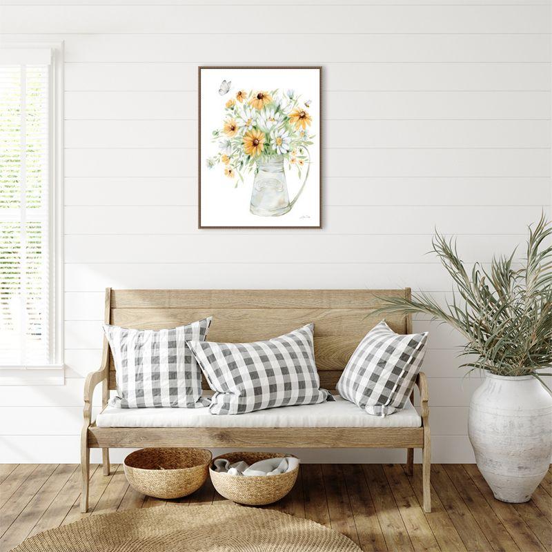 Amanti Art Sunflowers and Daisies II by Katrina Pete Canvas Wall Art Print Framed 23 x 30-in.