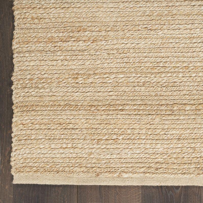 Nourison Hand Woven Natural Jute Rug Bleached 2'3" x 8'