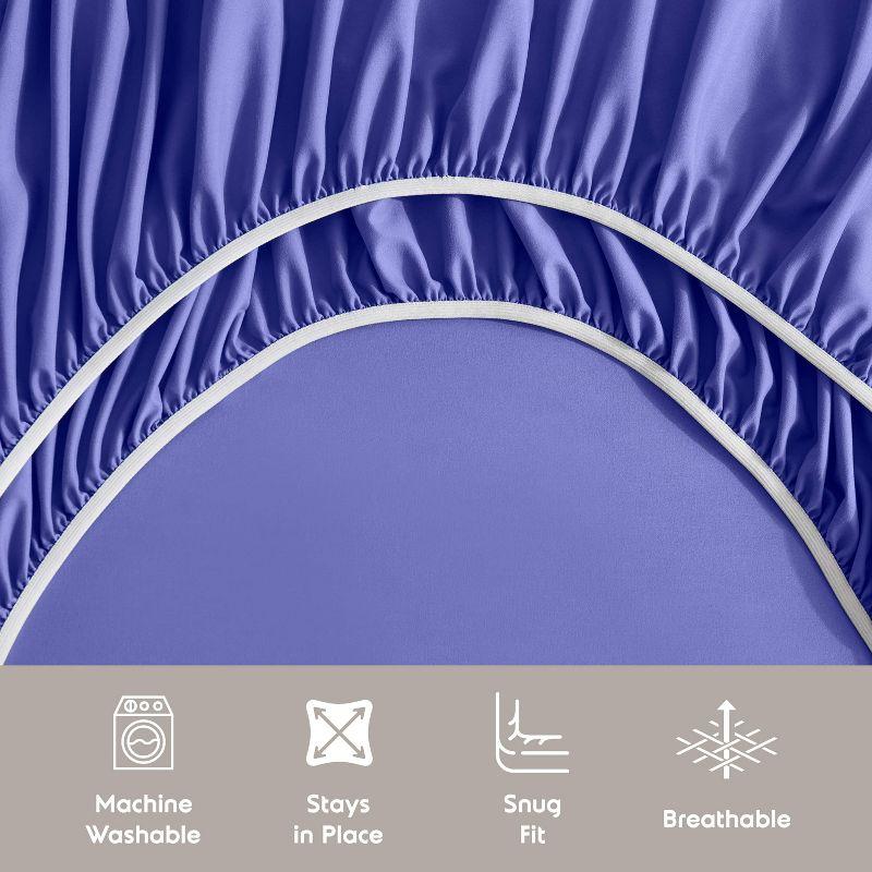 Nestl Extra Deep Pocket 6 Piece Sheet Sets, King Size Sheets & Pillowcases - Royal Blue