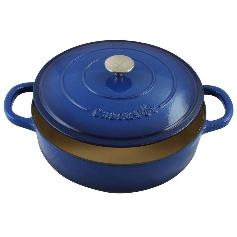 Crock-pot Crock-pot Artisan 5 qt. Non-Stick Cast Iron Round Braiser with Lid