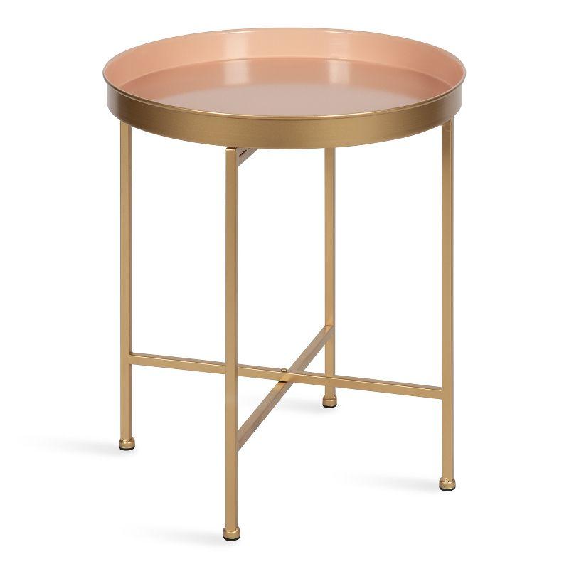 Kate and Laurel Celia Round Metal Side Table