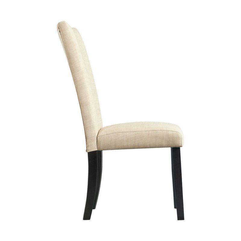 Picket House Furnishings Florentina Side Chair Set Linen: Modern Upholstered MDF Frame, 300 lbs Capacity