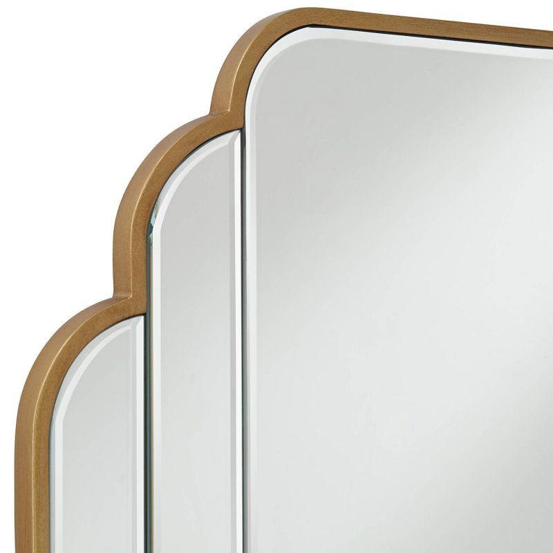 Symphony Rectangular Gold Scalloped Edge Wall Mirror