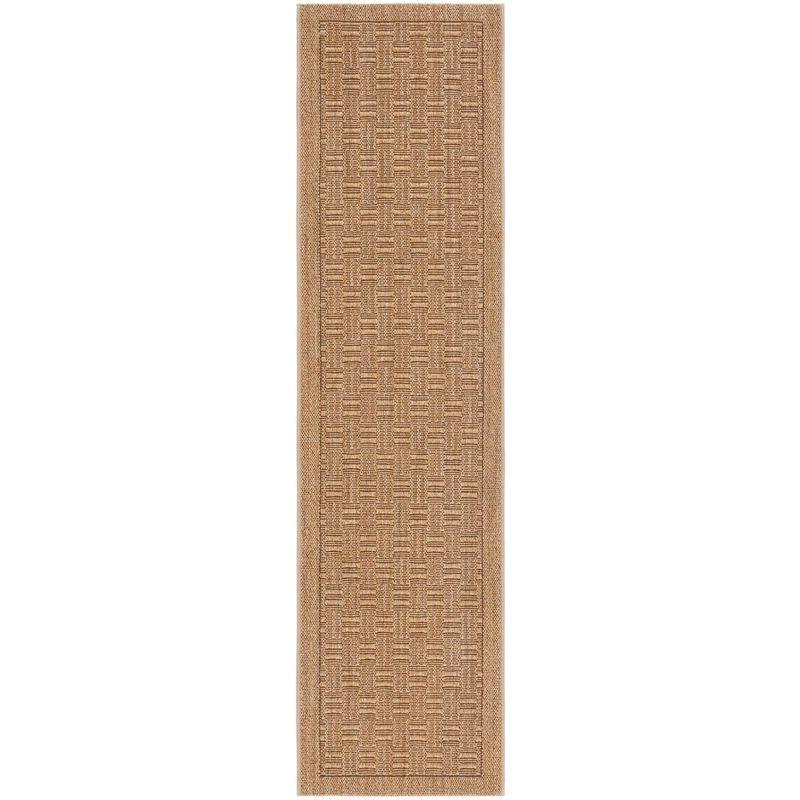 Natural Sisal Geometric 2' x 8' Runner Rug