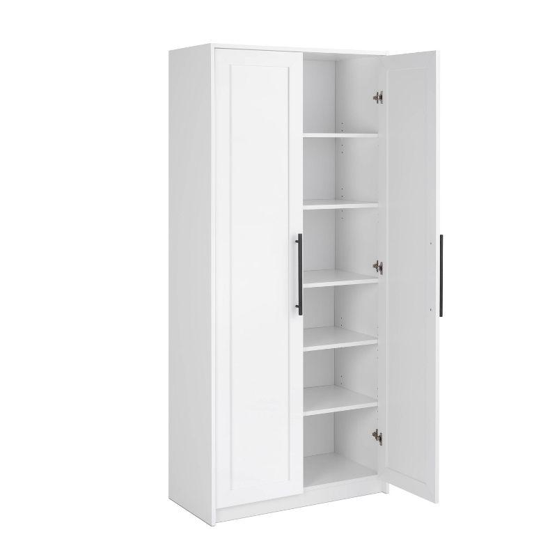 Elite Premium Home Storage Cabinet with Panel Doors 16" D x 32" W x 72" H