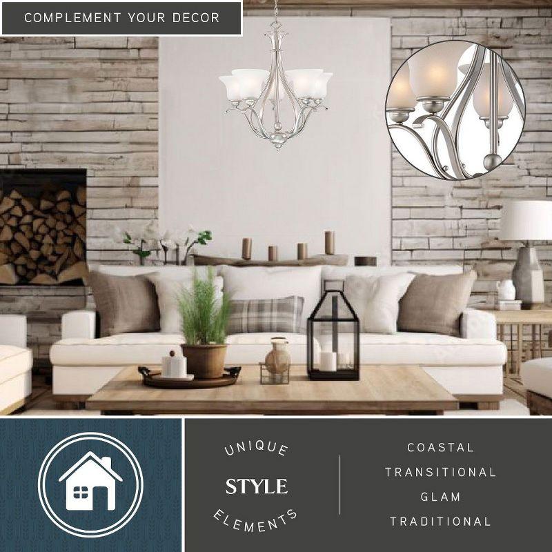 Vaxcel Monrovia 5 - Light Chandelier in  Brushed Nickel