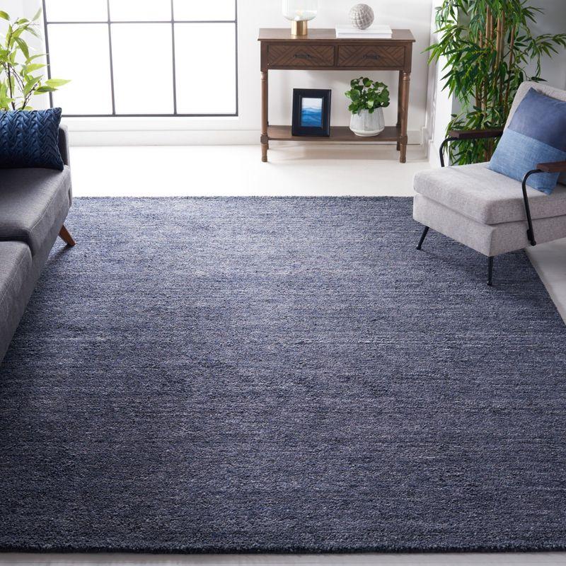 Himalaya HIM413 Handmade Area Rug - 7'x7' - Black/Grey - Safavieh