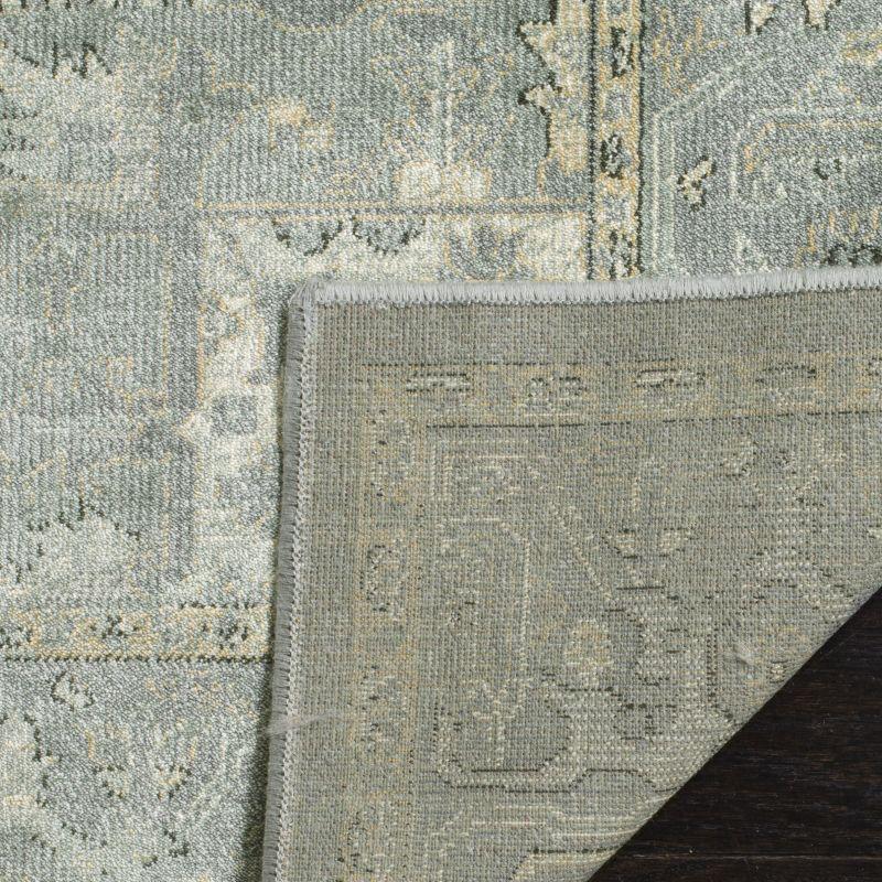 Vintage VTG114 Power Loomed Indoor Skid-Resistant Area Rug - Grey/Multi - 6'7"x9'2" - Safavieh