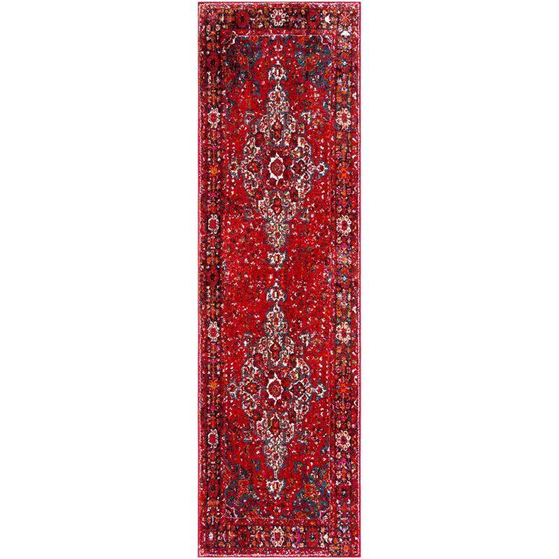 Vintage Hamadan VTH222 Power Loomed Indoor Runner Rug - Red/Multi - 2'3"x16' - Safavieh