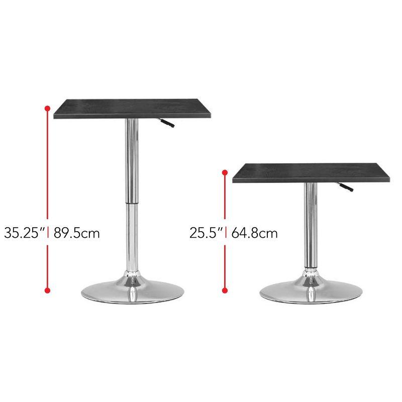 Adjustable Height Square Bar Table - CorLiving