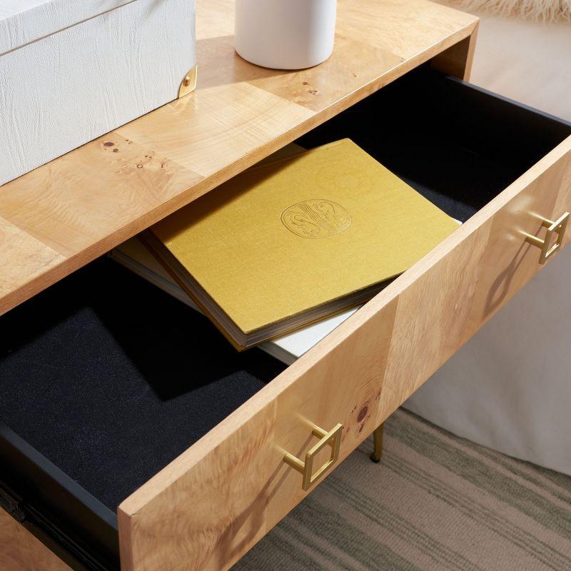 Katia 3 Drawer Chest - CHS6413 - Natural/Gold - Safavieh