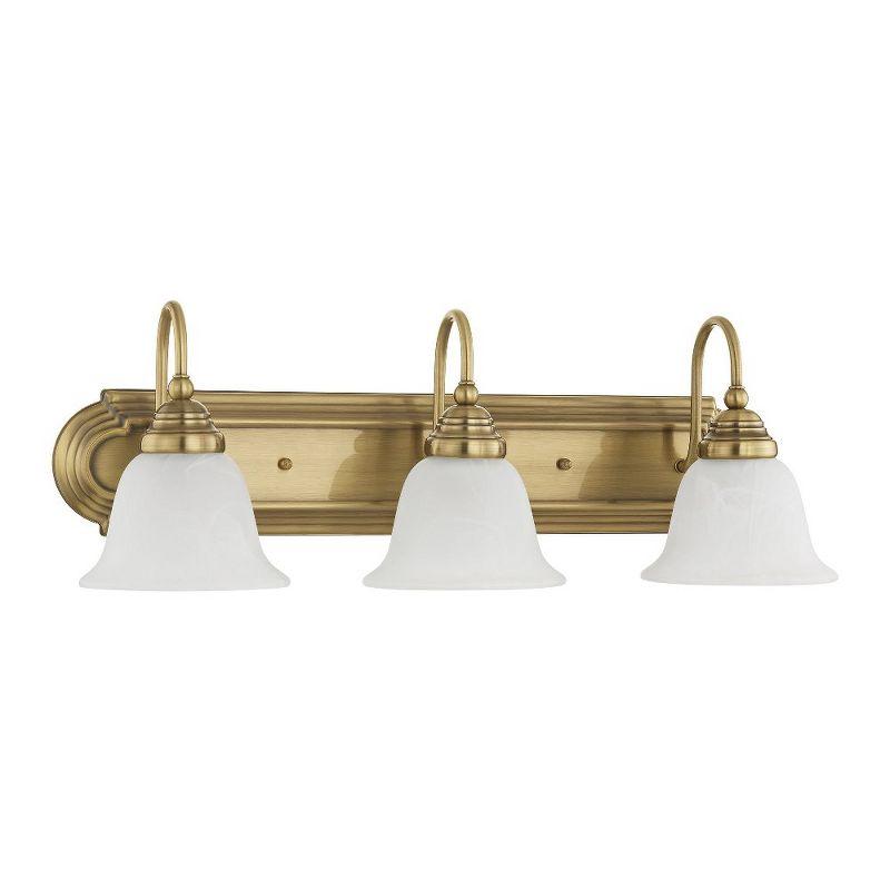 Livex Lighting Belmont 3 - Light Vanity in  Antique Brass