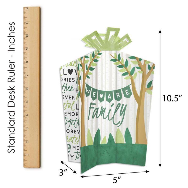 Big Dot of Happiness Family Tree Reunion - Table Decorations - Family Gathering Party Fold and Flare Centerpieces - 10 Count