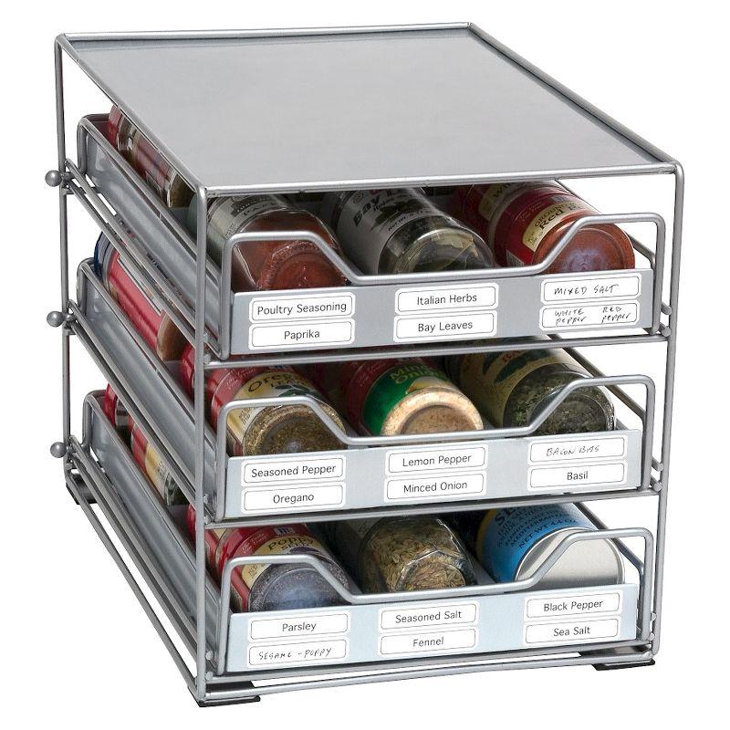 3-Tier Tilt Down Spice Drawer - Lipper International