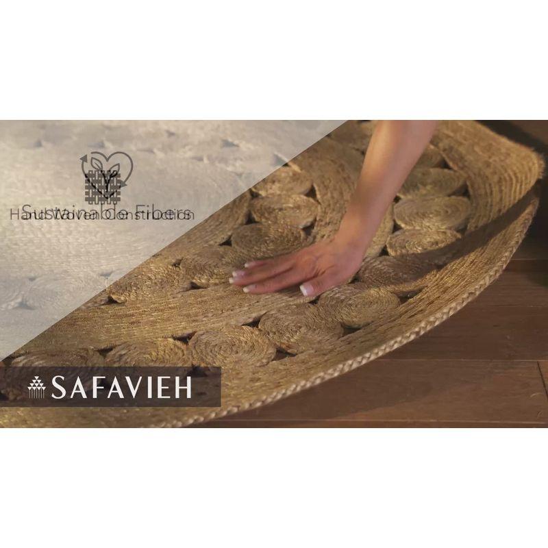 Handwoven Multicolor Jute Natural Fiber 3' Round Rug