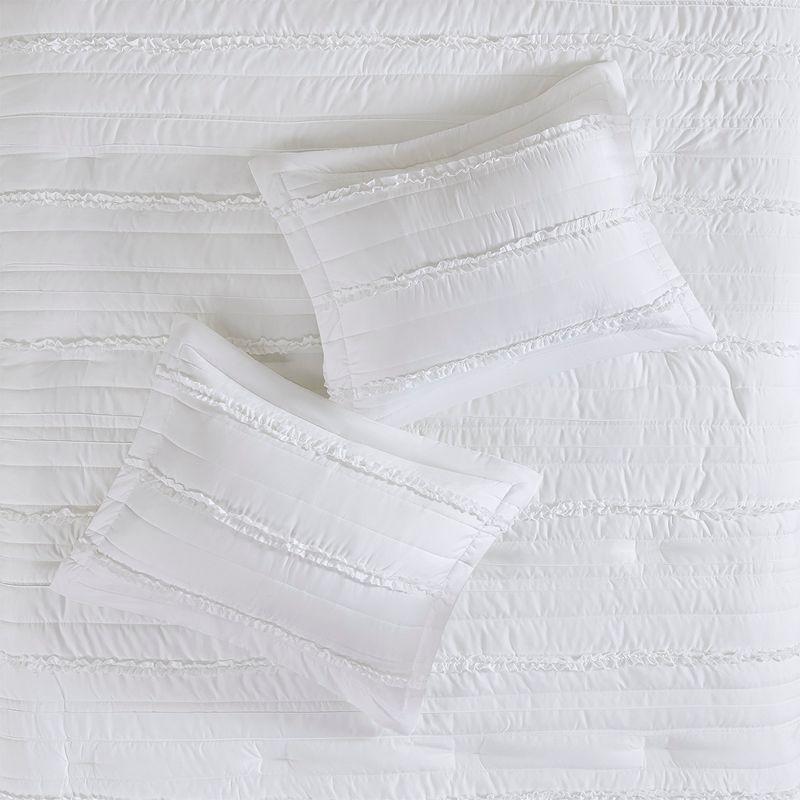 Madison Park Celeste 5 Piece Microfiber Ruffled Comforter Set