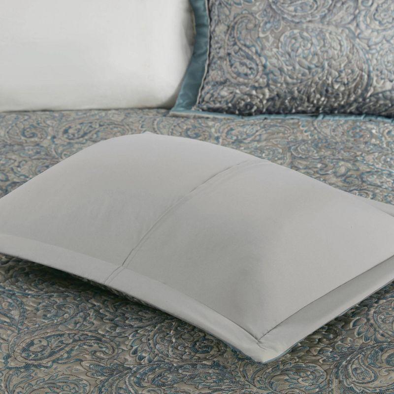 Madison Park Aubrey 5 Piece Jacquard Bedspread Set with Throw Pillows