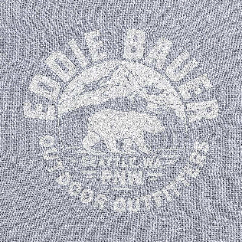 Eddie Bauer Bear Outdoor Outfitters Grey Throw Pillow Cover