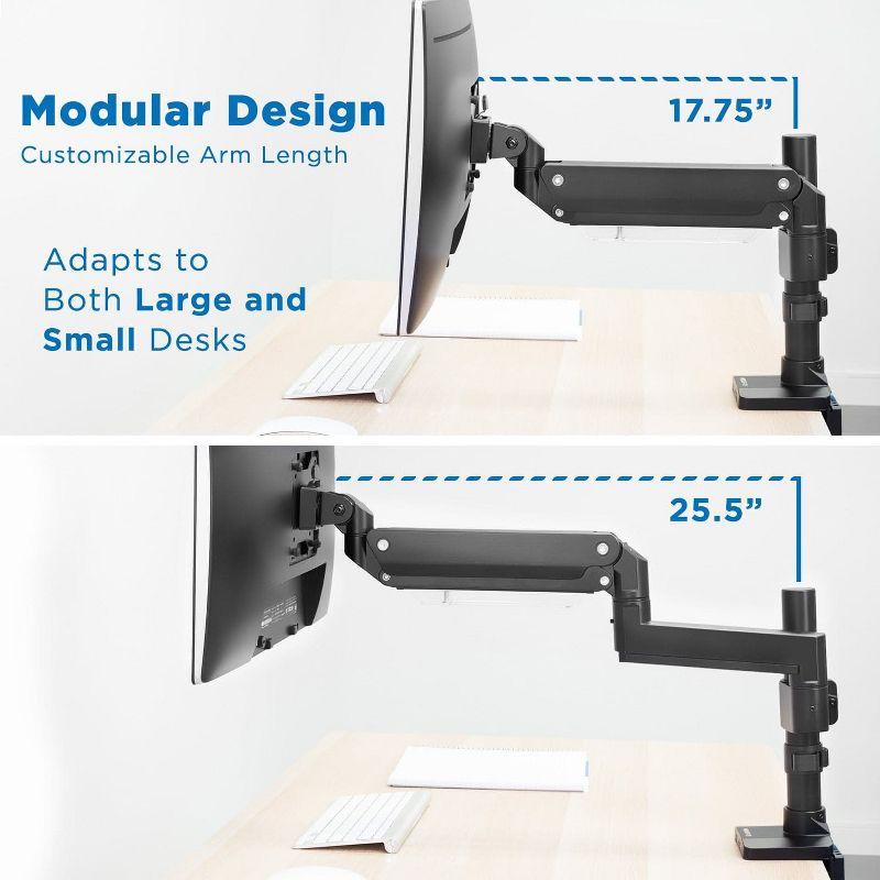 Mount-It! Heavy Duty Monitor Desk Mount w/ USB & Multimedia Ports